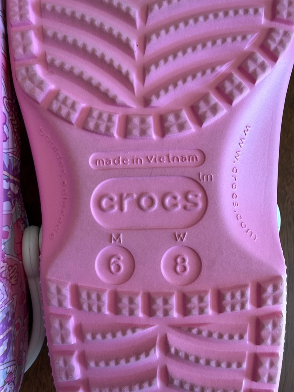 Sanrio Pink Hello Kitty and Friends x Crocs Adult Classic Clog Size M6 W8 - Picture 15 of 15